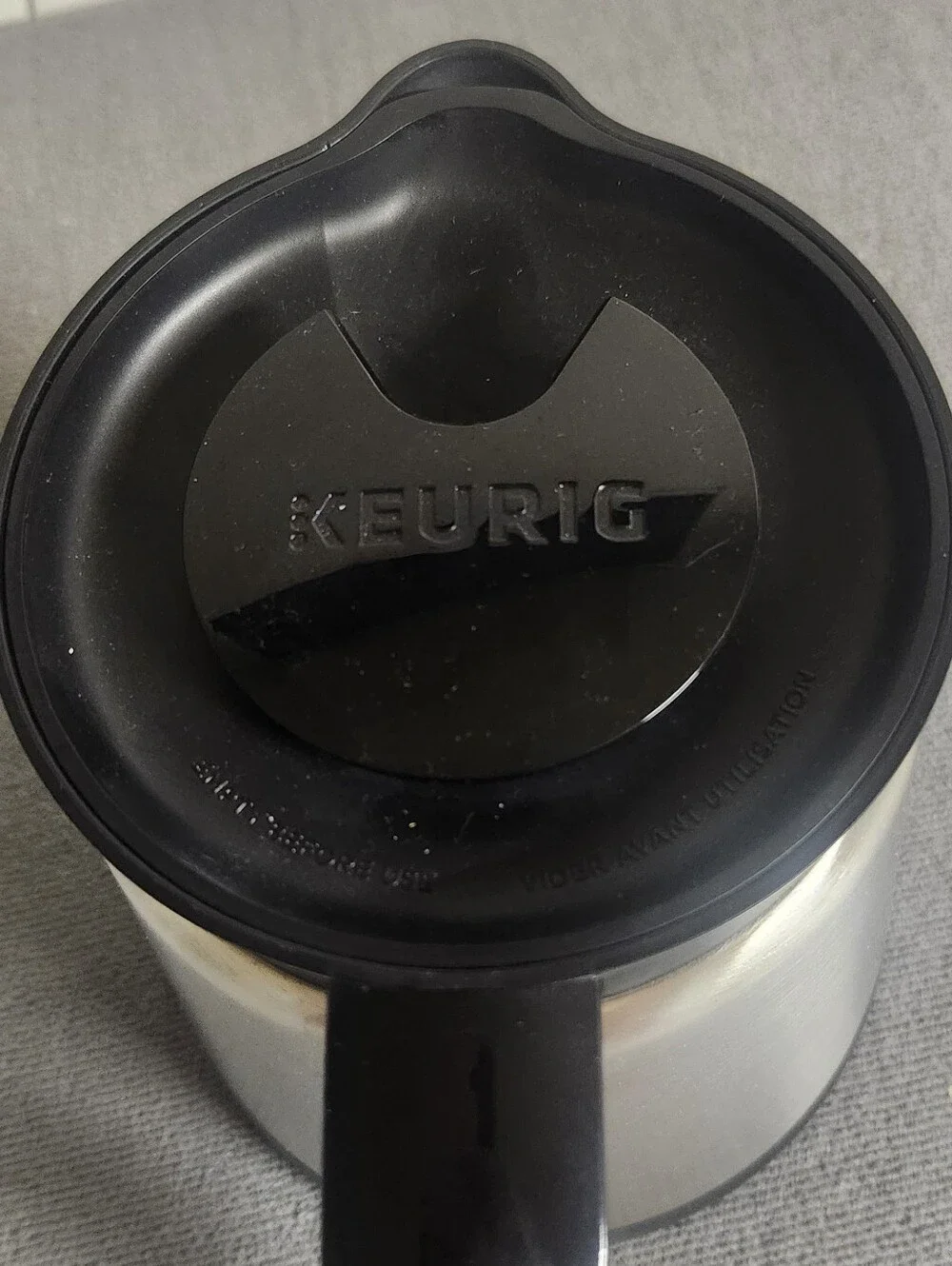 Stainless Steel Black-Handle Coffee Carafe - Unbranded